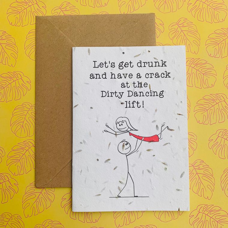 Dirty Dancing Celebration - Wildflower Plantable Seed Card Plantiful Paper Company