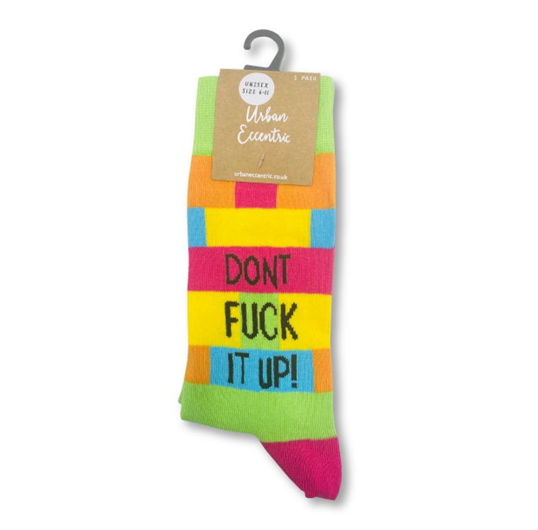 Don't Fuck It Up Socks Urban Eccentric