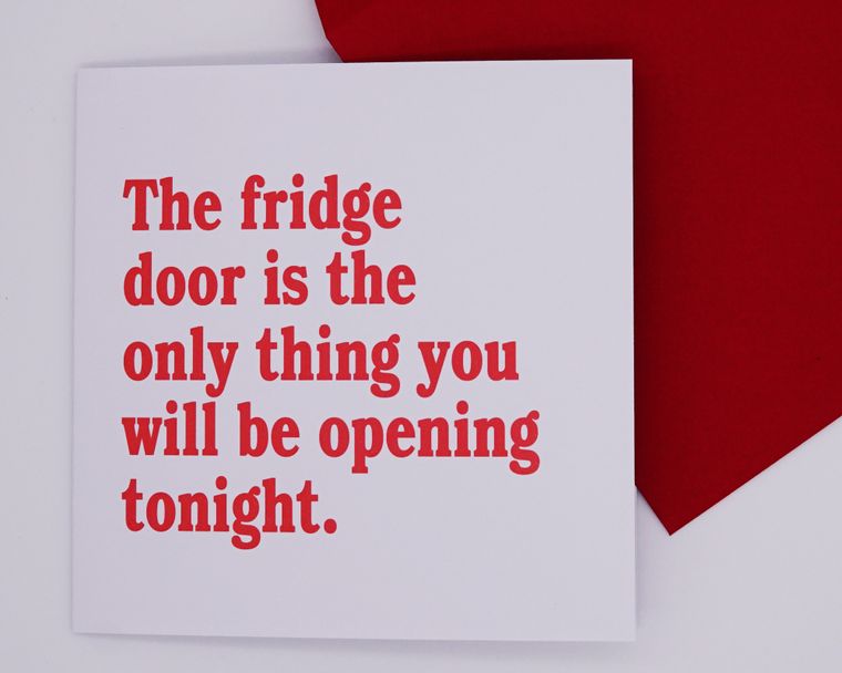 The Fridge Valentines Card Morning Cuppa Gifts