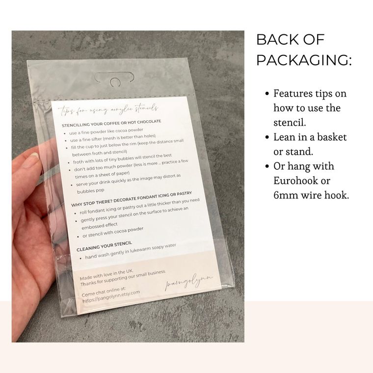 Lotus Flower Coffee Stencil Butler & Grace