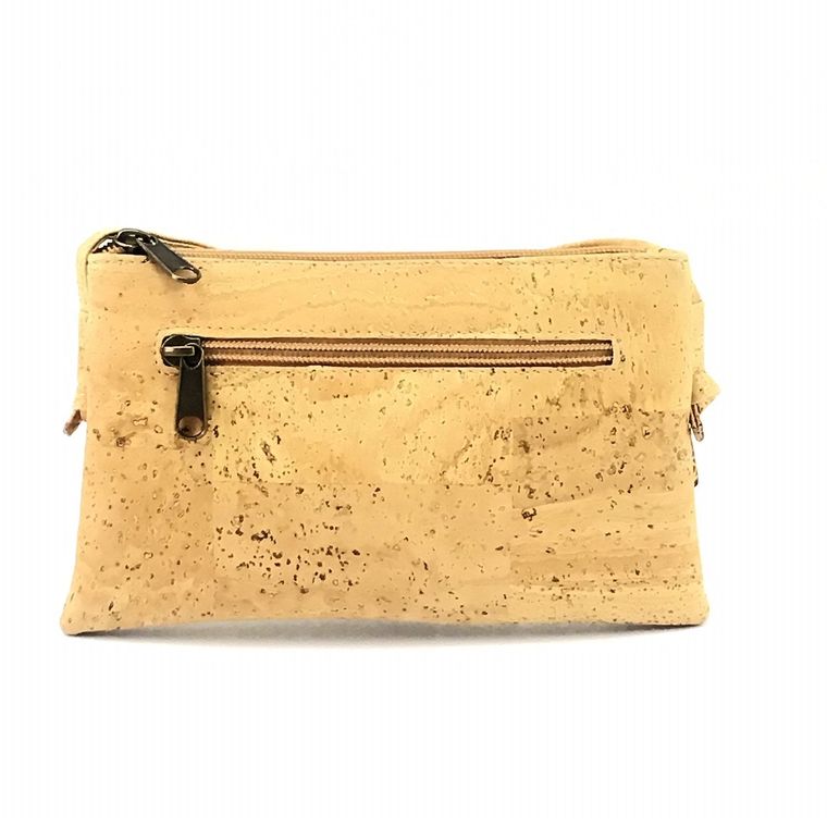 Cork Crossbody Bag Women, Cross Body Bag Woman, Vegan Leather Crossbody Purse with a Blue Floral Pattern Moddanio