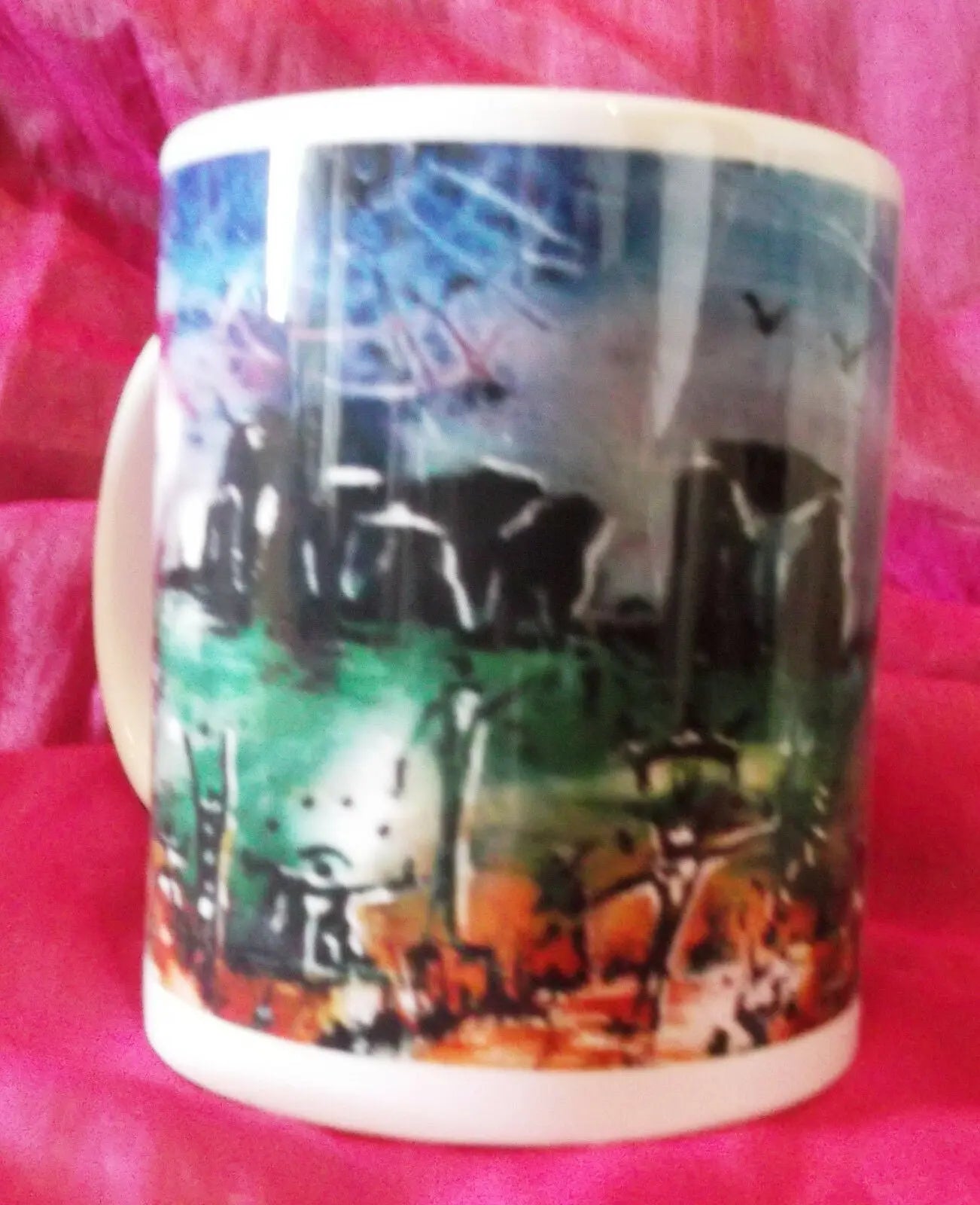 original,exclusive designerMug BY aDITI-kALI"tRIBE"-HIPPY SPIRITUAL BOHO Unbranded