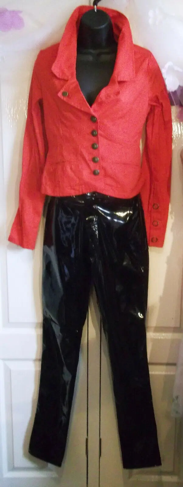 stunning new punkyfish size m red cropped jacket lace-up – Wonkey Donkey  Bazaar