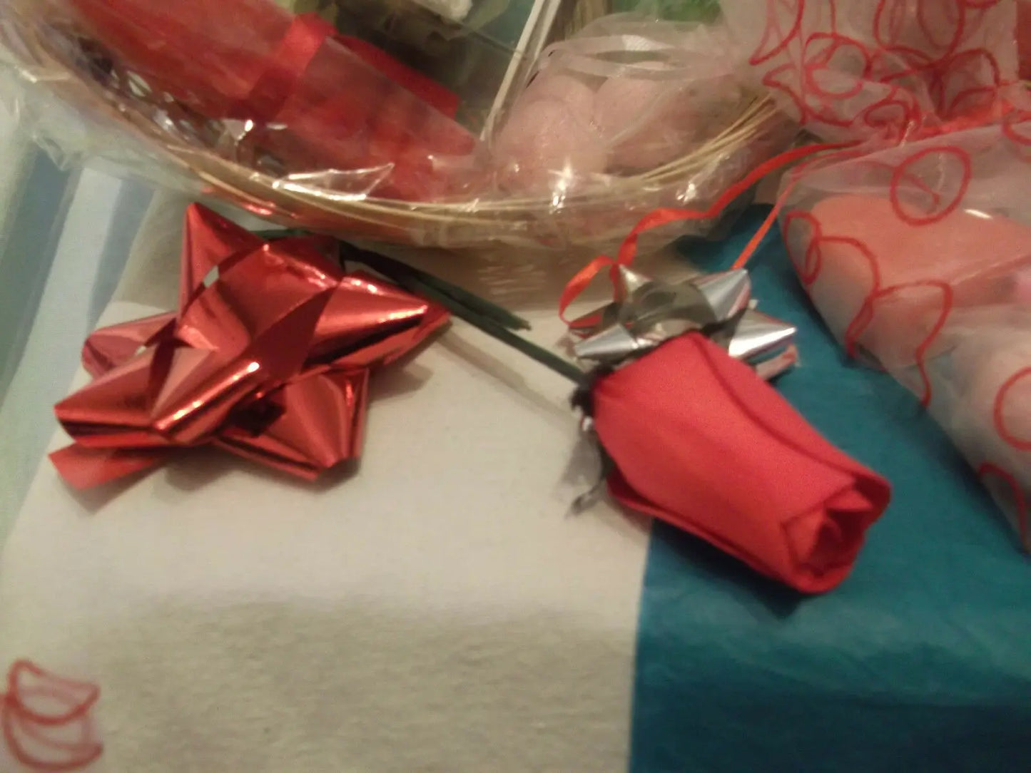 valentines day/mothers day HAND-MADE SOAP-pink purple basket 6 GIFT SETS.perfect Handmade