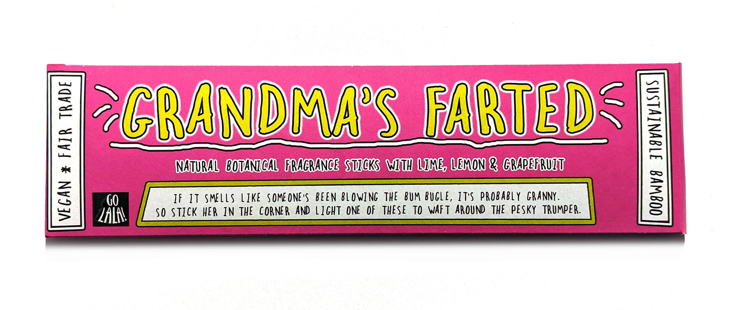 Grandma's Farted Funny Smells Fragrance Sticks