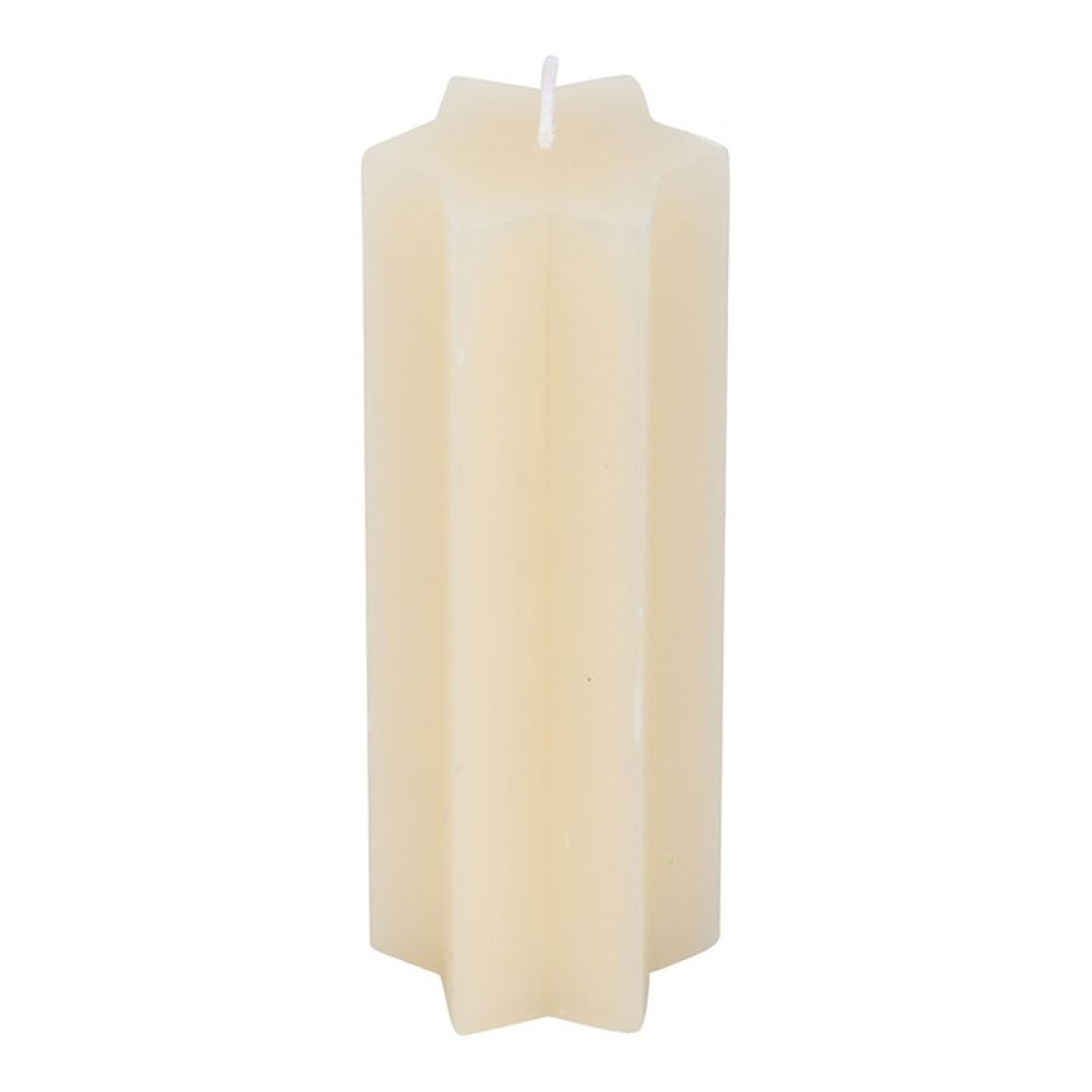 Cream Starry Night Star Shaped Taper Candle N/A