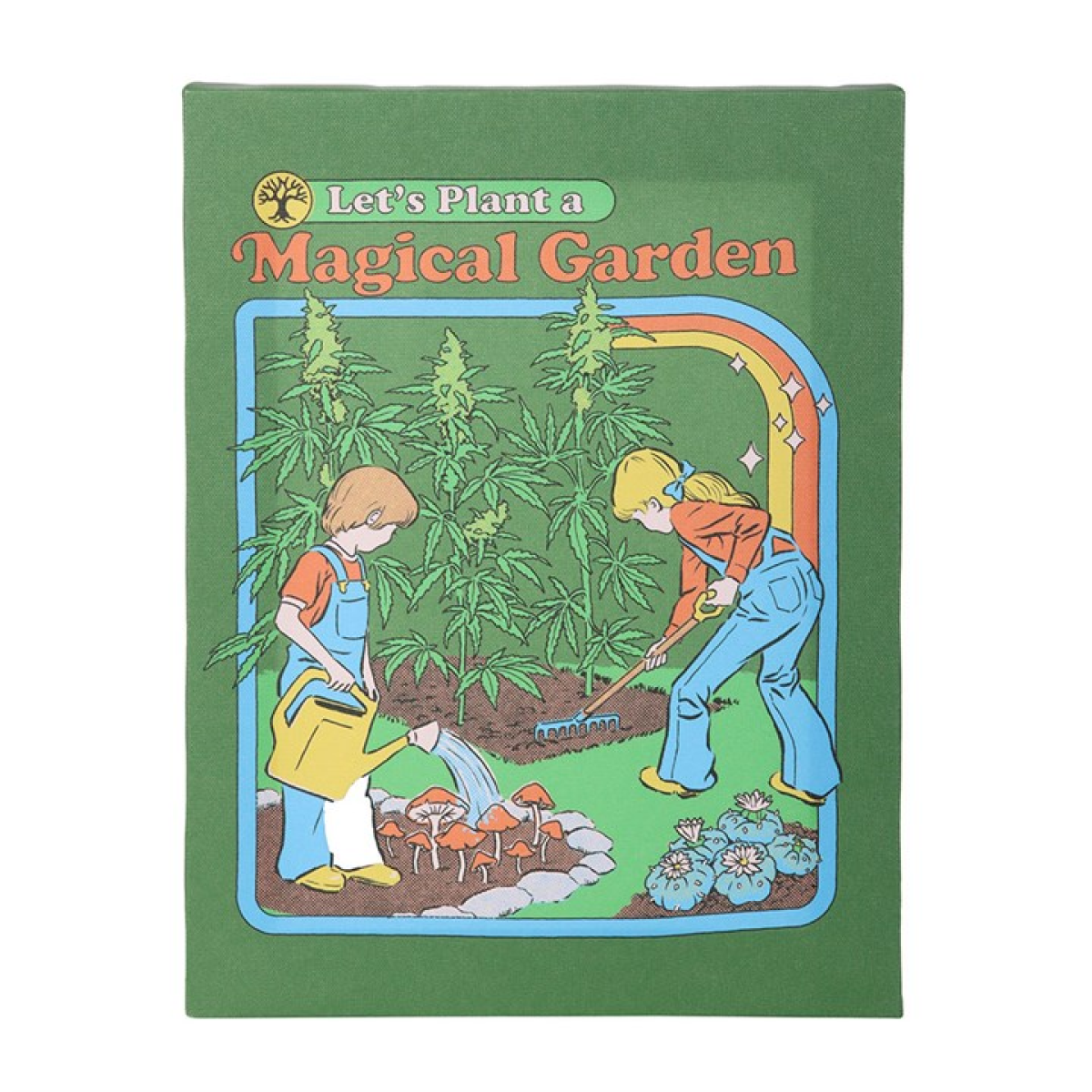 19x25cm Magical Garden Canvas Plaque by Steven Rhodes N/A