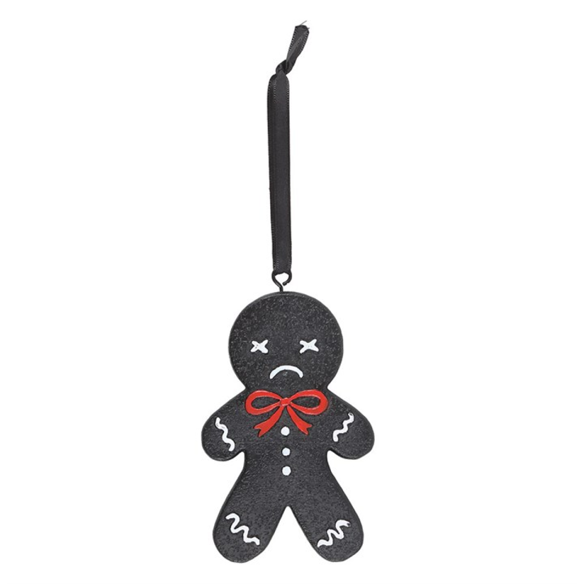 Spooky Gingerbread Man Hanging Ornament N/A