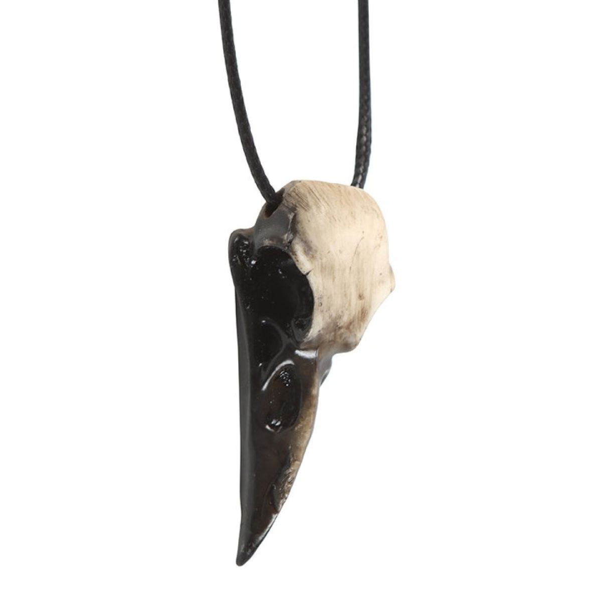 Resin Crow Skull Necklace N/A