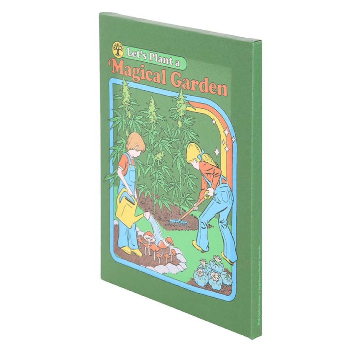 19x25cm Magical Garden Canvas Plaque by Steven Rhodes N/A