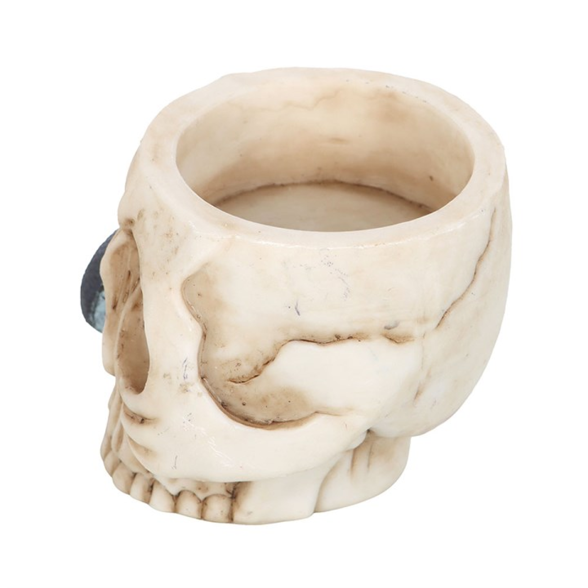 Skull Tealight Holder with Snake N/A