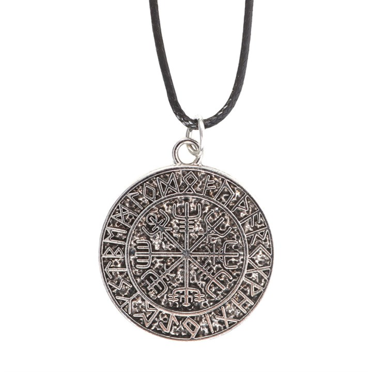 Vegvisir Viking Compass Viking Cord Necklace N/A