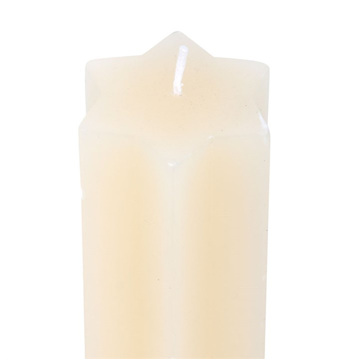 Cream Starry Night Star Shaped Taper Candle N/A