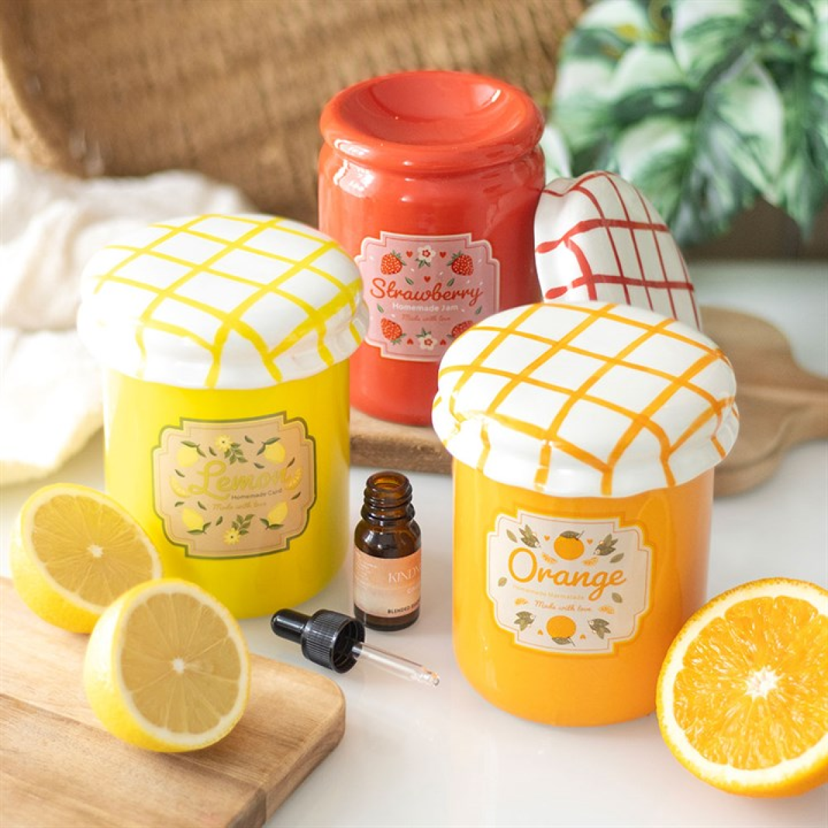 Orange Marmalade Jar Oil Burner and Wax Warmer N/A