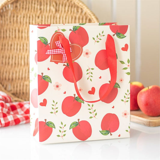 23cm Medium Apple Print Gift Bag N/A