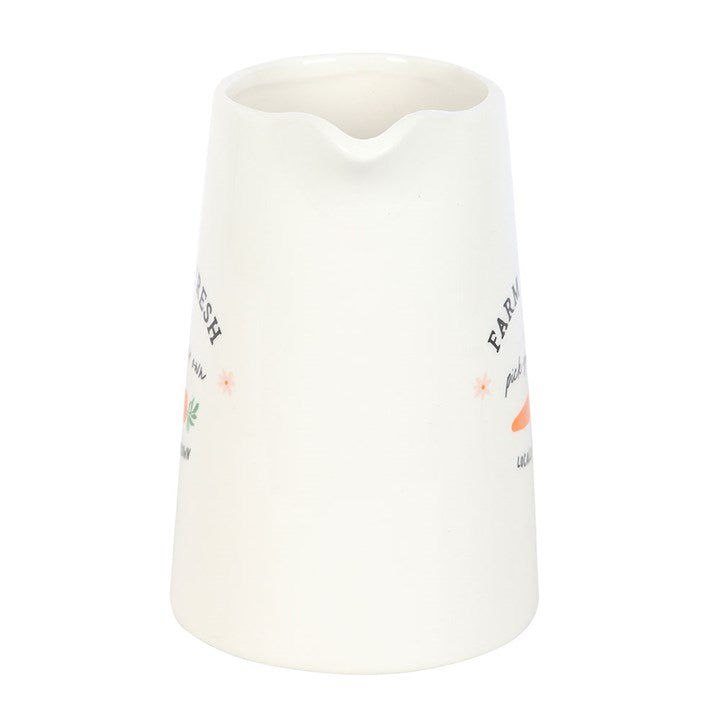 Farm Fresh Carrot Patch Ceramic Flower Jug N/A