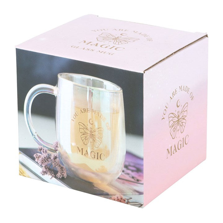 You Are Made of Magic Iridescent Double Walled Glass Mug N/A