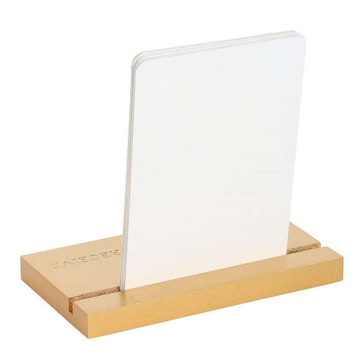 Ethereal Affirmation Cards with Wooden Stand N/A