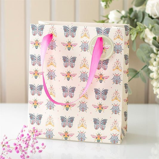 23cm Medium Floral Bug Print Gift Bag N/A