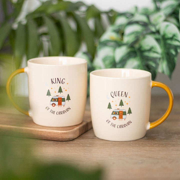 Camping King and Queen Couples Mug Set N/A