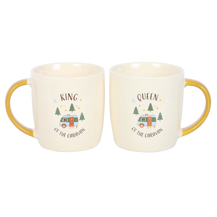 Camping King and Queen Couples Mug Set N/A