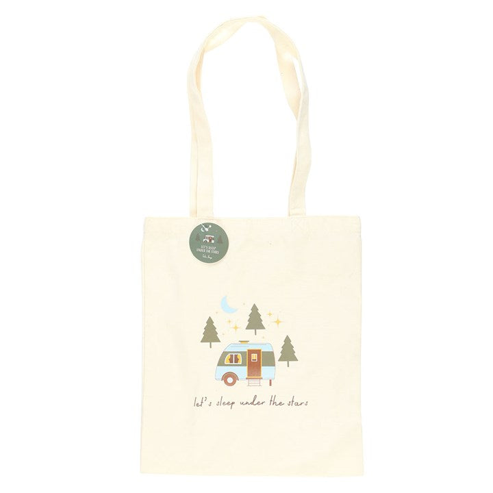 Let's Sleep Under the Stars Caravan Polycotton Tote Bag N/A