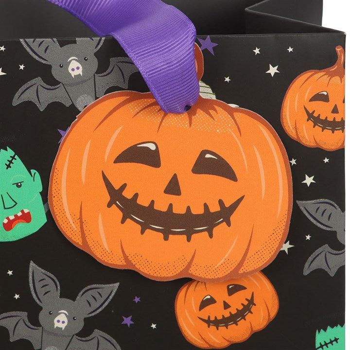 23cm Medium Monster Mash Print Gift Bag N/A