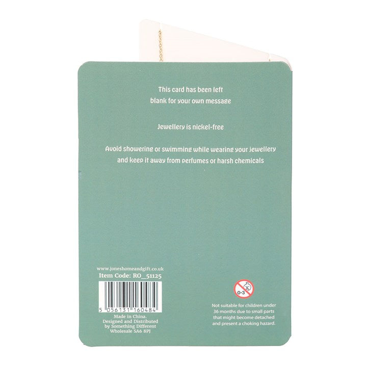 Cactus Necklace on Greeting Card N/A