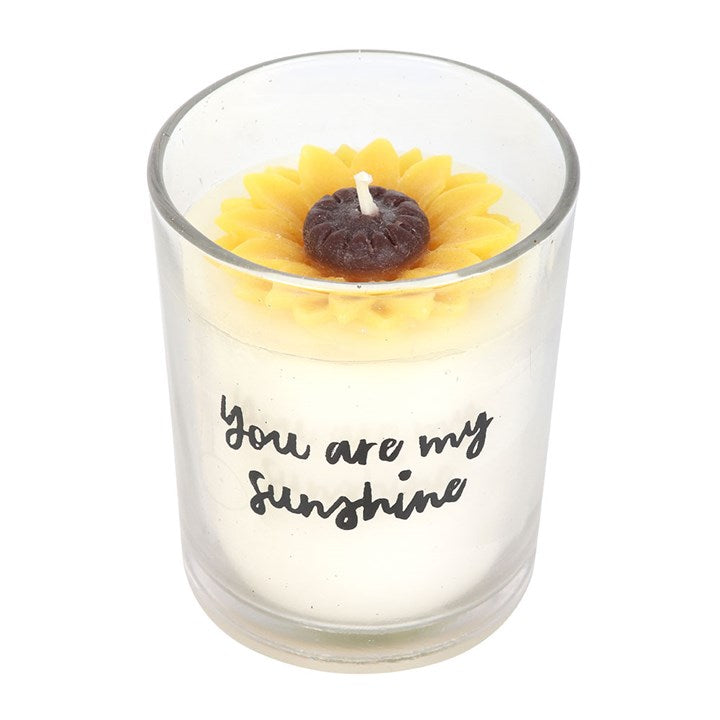 You Are My Sunshine Candle with 3D Sunflower N/A