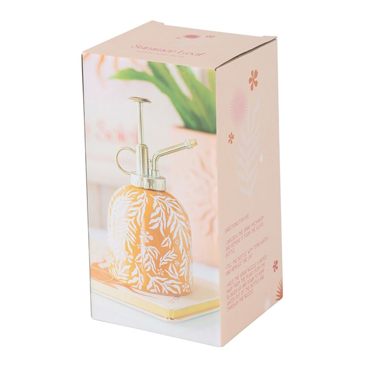 Summer Leaf Print Ceramic Plant Mister N/A