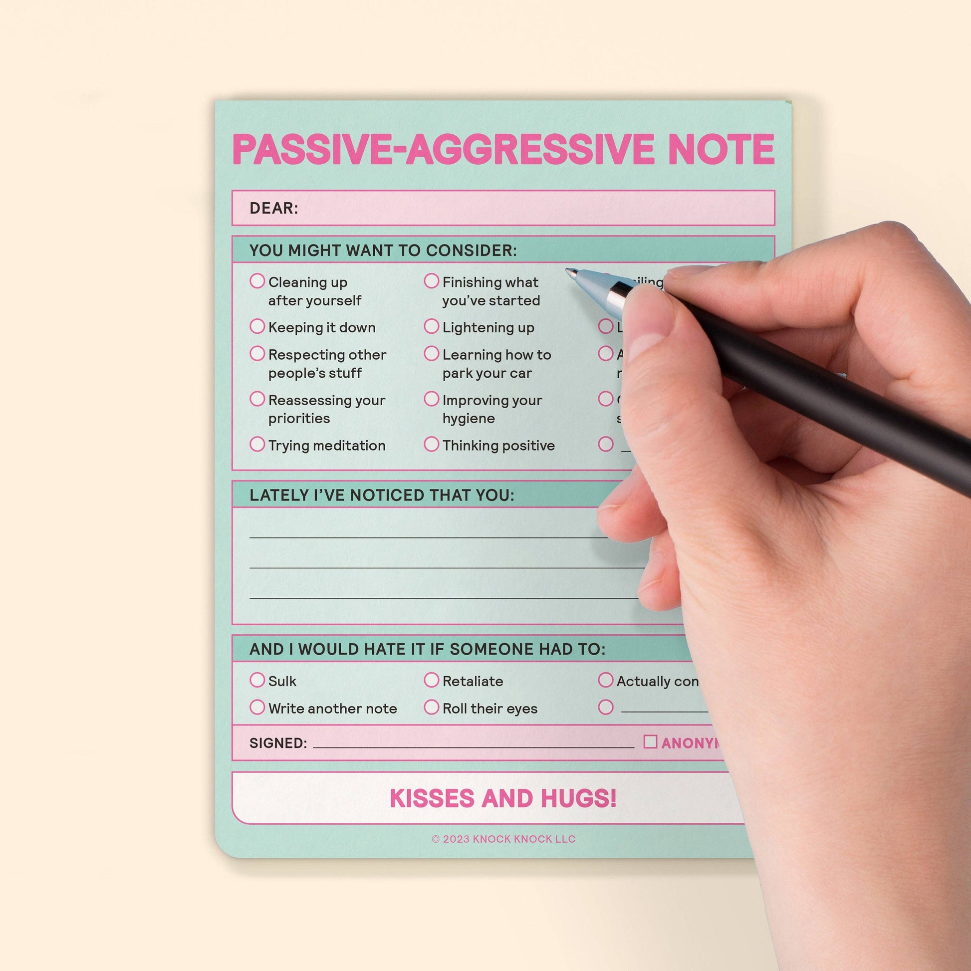 Knock Knock Passive Aggressive Nifty Note (Pastel Version) Knock Knock UK
