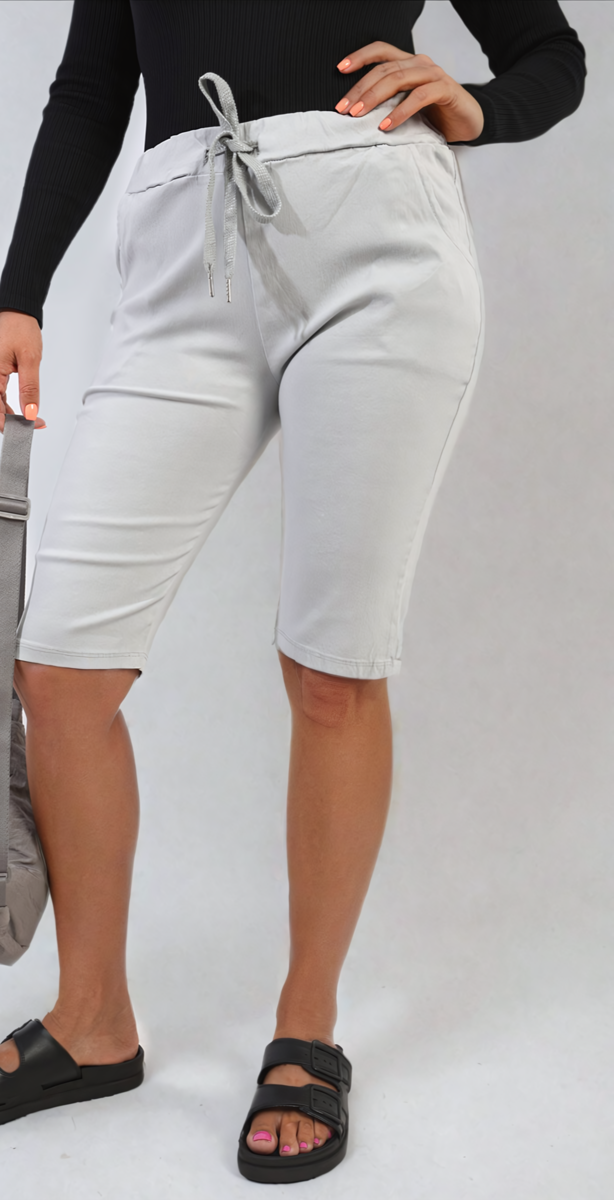 Elasticated Waist Drawstring Shorts Moda