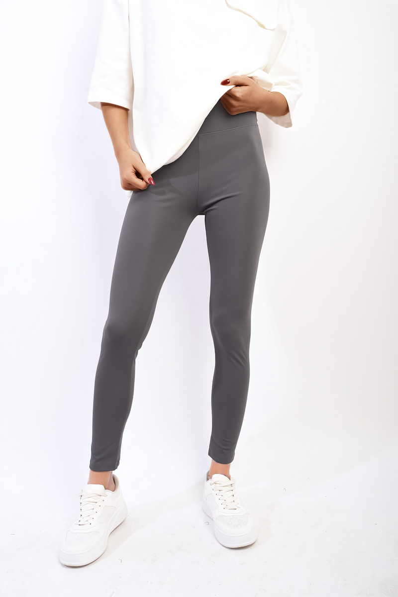 Stretchy Wide Waistband Second Skin Leggings Moda