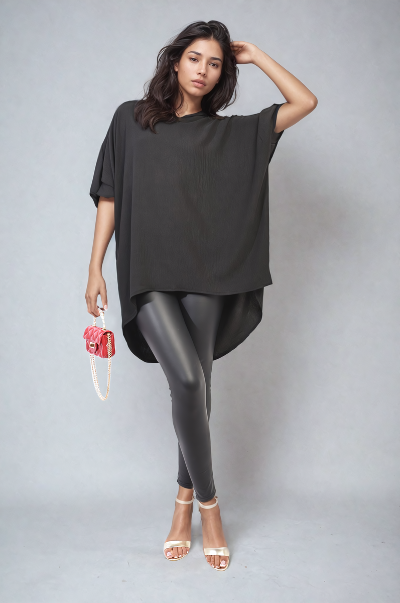 Balloon Sleeve Oversized Top Moda