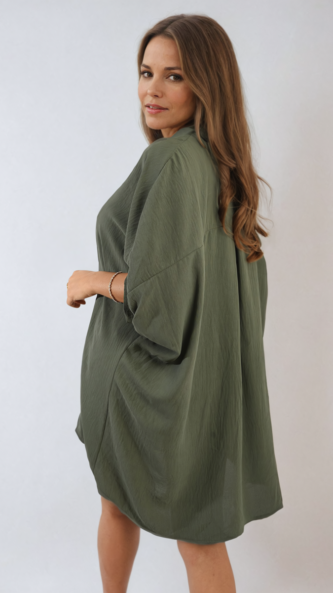 Balloon Sleeve Oversized Top Moda