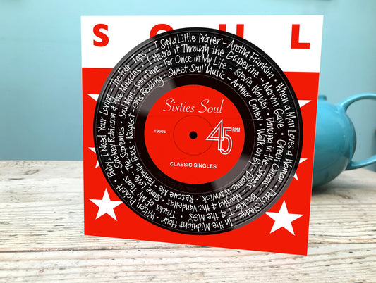 Soul Hits Card /Sixties Soul Greetings Card / Motown Soul Birthday Card / Soul Music Classics Etsy