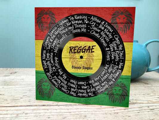 Reggae Hits Card / Reggae Fans Card / Reggae Birthday Card / Roots Reggae Greetings Card Etsy