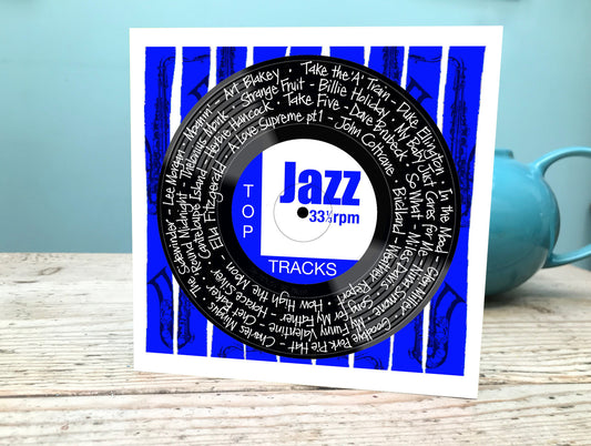 Jazz Card / Jazz Fan Card / Jazz Birthday Card / Jazz lover Greetings Card Etsy