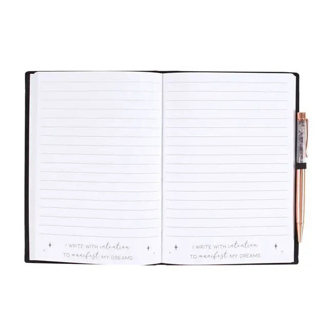 Manifestation Journal Notebook with Amethyst Pen Etsy