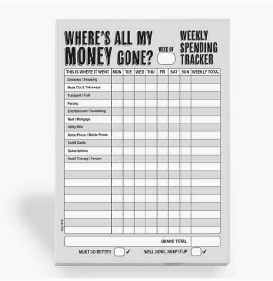 funny A5 Weekly Spending Tracker-52pages Etsy