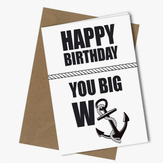 hand-made greetings card "funny greetings card  "hAPPY biRTHDAY-YOU BIG". hand-made, gift item", explicit, adult humour Etsy