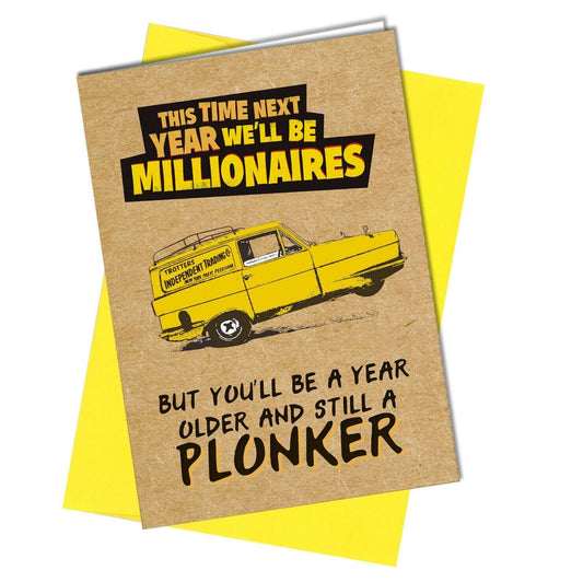 952 Millionaire card-funny, rude satire greetings card-hand made Etsy