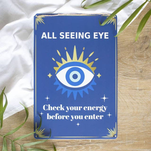 30cm All Seeing Eye Metal Hanging Sign Etsy
