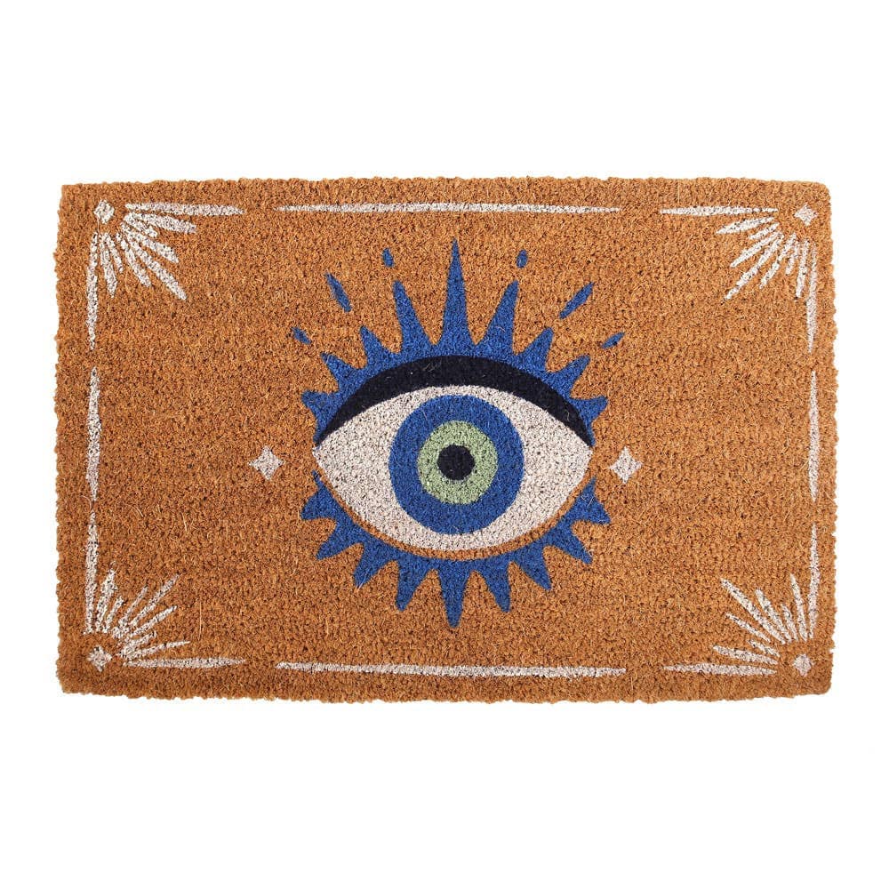 Natural All Seeing Eye Doormat-coir.protection Etsy