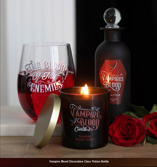 Vampire Blood Decorative Glass Potion Bottle  H19.2cm x W5.5cm x D5.5cm gothic witchy Etsy