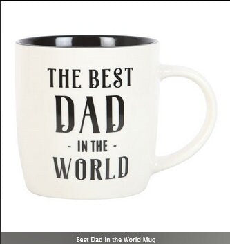 Best Dad in the World Mug white H9cm x W12cm x D8.7cm Etsy