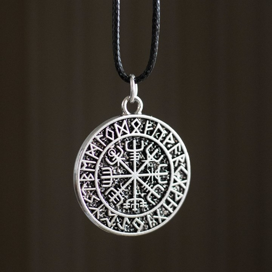 Vegvisir Viking Compass Viking Cord Necklace N/A