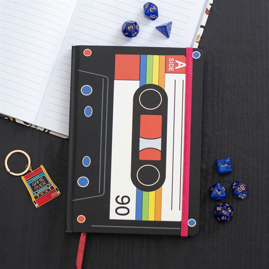 Retro Cassette Tape A5 Notebook N/A