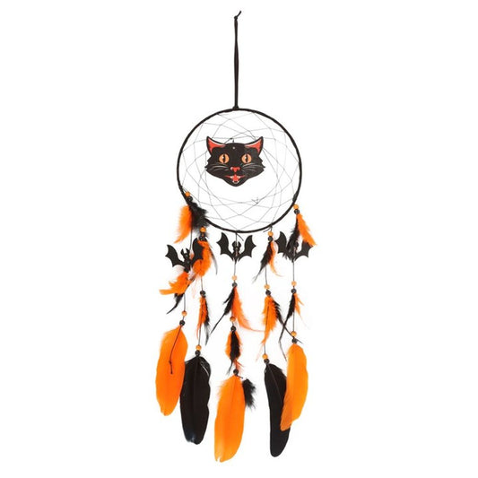 Black Cat Halloween Dreamcatcher N/A