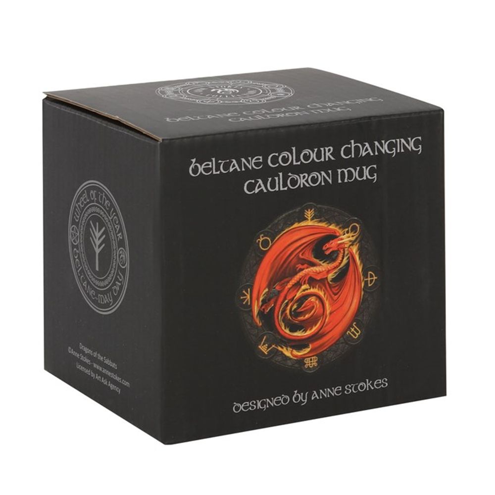 Beltane Colour Changing Cauldron Mug by Anne Stokes N/A